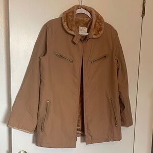 London Fog Tan Teddy Jacket